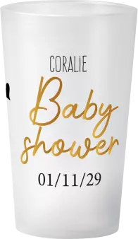 gobelet Baby Shower Or Noir