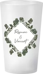 gobelet Mariage cadre eucalyptus