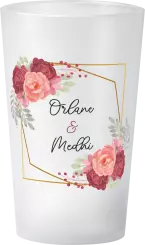 gobelet Mariage aquarelle bordeaux photo