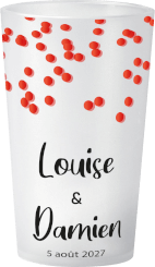 gobelet Confettis Rouge