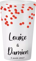 gobelet Confettis Rouge