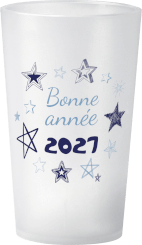 gobelet Réveillon étoiles bleues
