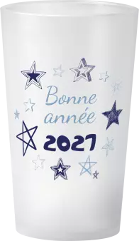 gobelet Réveillon étoiles bleues