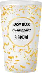 gobelet Mariage Confettis Or