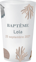 gobelet Baptême Coquillages
