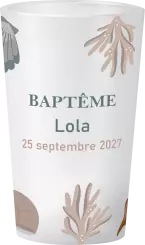 gobelet Baptême Coquillages