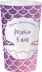 gobelet Anniversaire Écailles Sirène