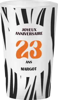 gobelet Anniversaire Imprimé Tigre