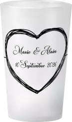 gobelet Mariage Dessin Cœur