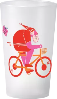 gobelet Père Noël Vélo
