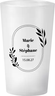gobelet Mariage Cadre Floral
