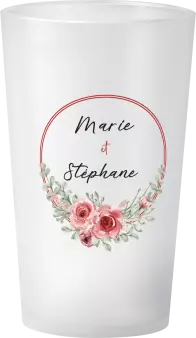 gobelet Mariage Floral Champêtre