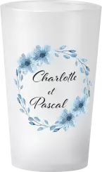 gobelet Mariage Couronne Bleu