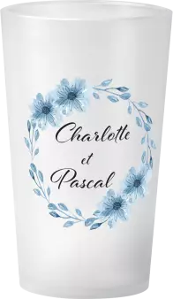 gobelet Mariage Couronne Bleu