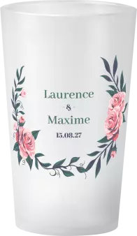 gobelet Mariage Couronne Fleurs