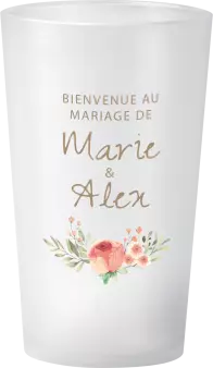 gobelet Mariage Floral Couleur