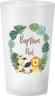 gobelet Baptême Noé jungle photo
