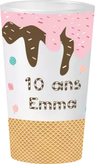 gobelet Anniversaire Glace