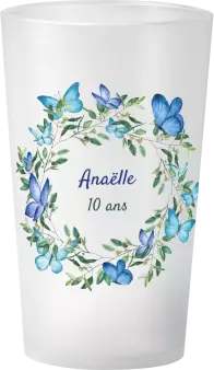 gobelet Anniversaire Papillons Aquarelle