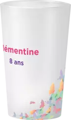 gobelet Anniversaire Papillons Couleurs