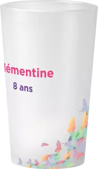 gobelet Anniversaire Papillons Couleurs