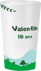 gobelet Anniversaire Tracteur Vert