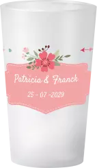 gobelet Mariage Encart Floral