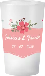 gobelet Mariage Encart Floral