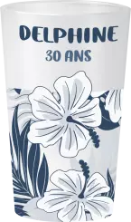 gobelet Anniversaire Exotique Bleu
