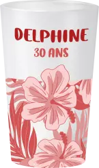 gobelet Anniversaire Exotique Rouge