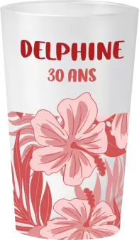 gobelet Anniversaire Exotique Rouge