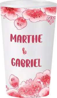 gobelet Mariage Fleurs Cerisier