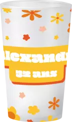 gobelet Anniversaire Flower Power