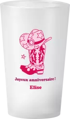 gobelet Anniversaire Cowgirl