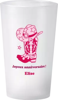 gobelet Anniversaire Cowgirl