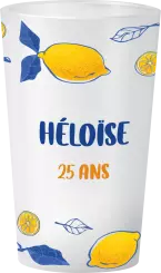 gobelet Anniversaire Citrons Dolce Vita