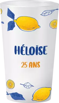 gobelet Anniversaire Citrons Dolce Vita
