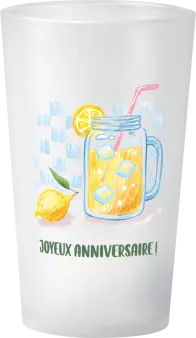 gobelet Anniversaire Boisson Citron
