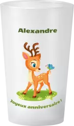 gobelet Anniversaire Forêt Faon