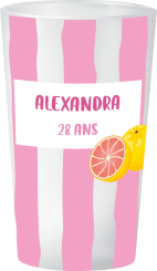 gobelet Anniversaire Pamplemousse