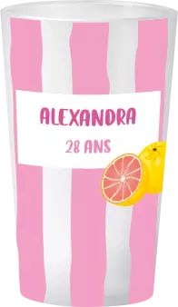 gobelet Anniversaire Pamplemousse