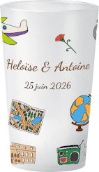 gobelet Mariage Carnet de Voyage