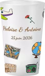 gobelet Mariage Carnet de Voyage