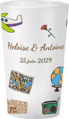gobelet Mariage Carnet de Voyage
