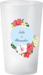 gobelet Mariage Couronne Hibiscus
