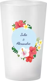 gobelet Mariage Couronne Hibiscus