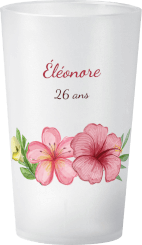 gobelet Anniversaire Hibiscus