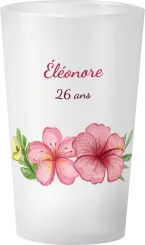 gobelet Anniversaire Hibiscus