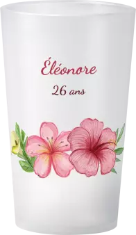 gobelet Anniversaire Hibiscus