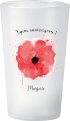 gobelet Anniversaire Coquelicot
